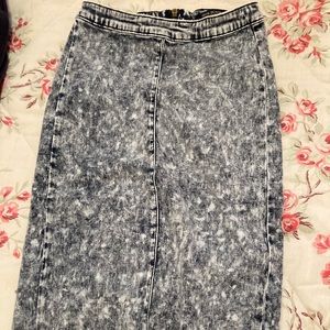 Iris Jeans Acid Wash Skirt